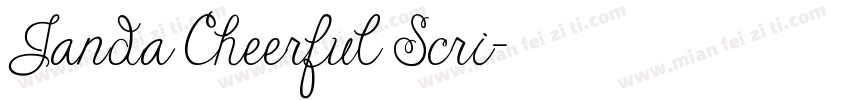 Janda Cheerful Scri字体转换
